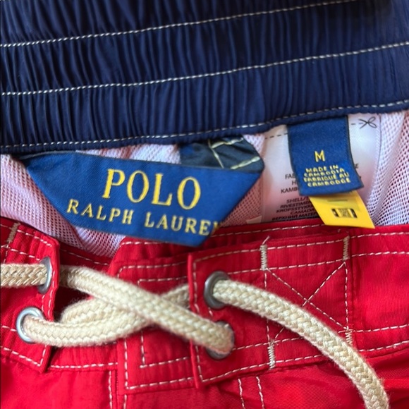 Polo by Ralph Lauren Red Swim Board Shorts Quick-Dry Size M - Picture 2 of 16